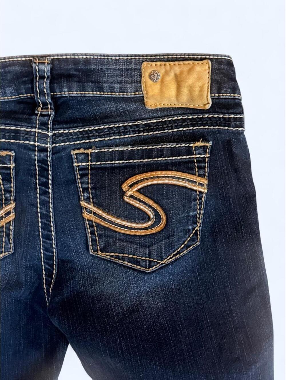 Silver Jeans Women's Blue and Navy Jeans - Picture 4 of 5